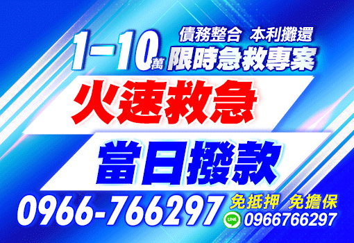 火速救急 當日撥款